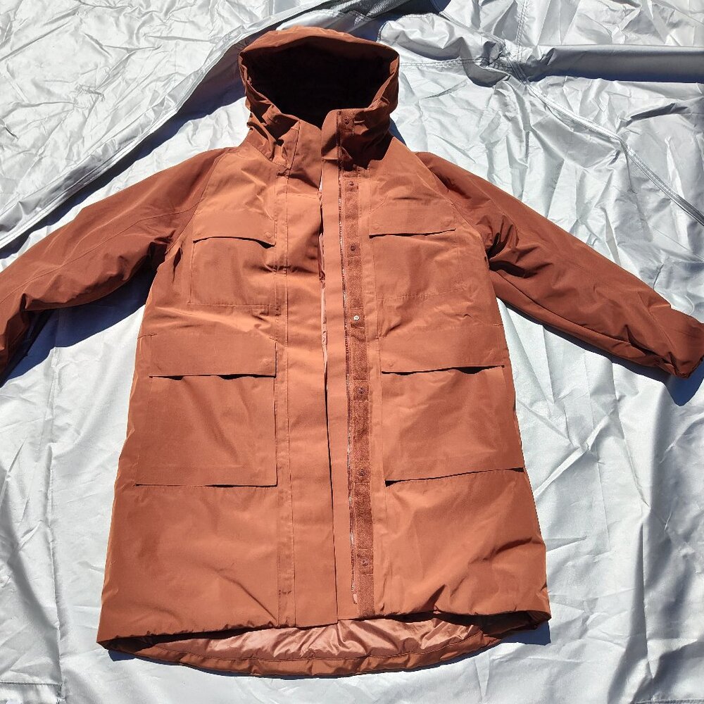 Carrie Underwood Calia Womens Waterproof Quilted Hooded Parka Brown Sz M NWT 199